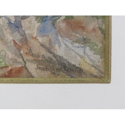 1179 - SIGNED BRIDON CHANTILLY - F/G WATERCOLOUR, 19CM X 15CM