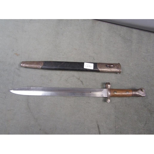 1232 - BAYONET AND SHEATH, 43CM L