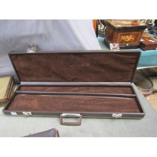 1279 - THREE OLD GUN CASES, 82CM L