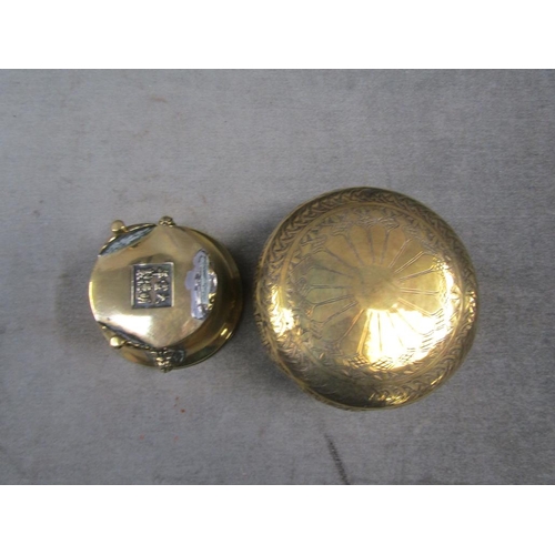 1348A - TWO EARLY ORIENTAL BRASS POTS