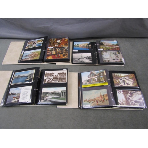 1645 - FOUR ALBUMS OF MISC. POSTCARDS INC LUTON HOO