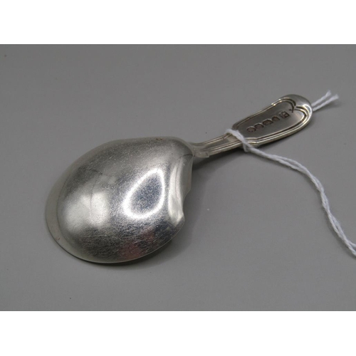 1376 - EARLY 19c SILVER CADDY SPOON