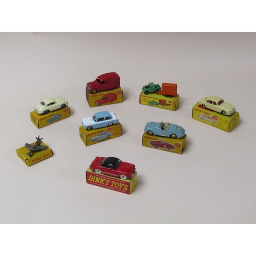 1412 - COLLECTION OF EIGHT BOXED DIECAST VEHICLES - DINKY TOYS TO INCL A JAGUAR 3.4 SALOON