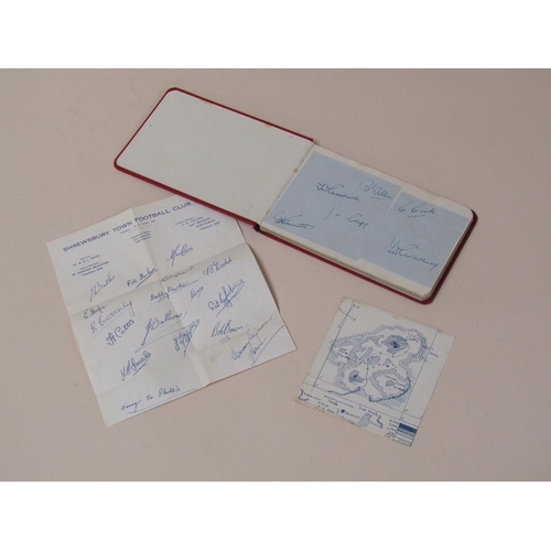 1428 - COLLECTION OF BROOK BOND TEA CARDS; AUTOGRAPH BOOK