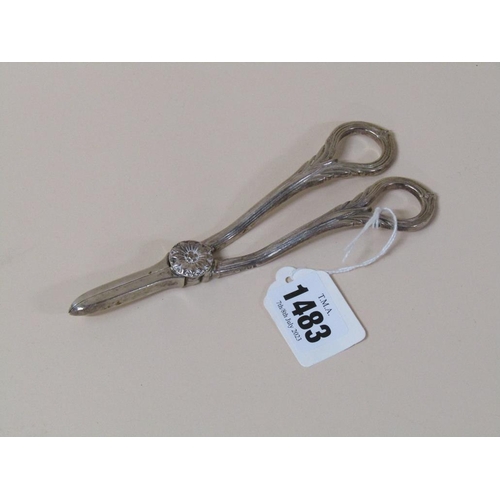 1483 - PAIR OF SILVER GRAPE SCISSORS