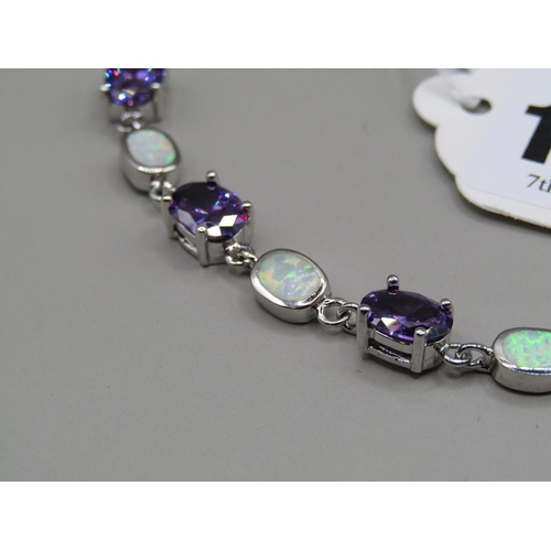 1520 - AMETHYST OPLAINE BRACELET