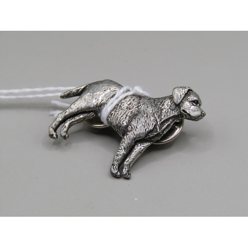 1524 - PEWTER LABRADOR BROOCH