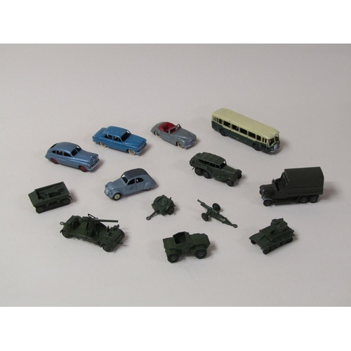 1555 - COLLECTION OF DINKY AND OTHER MILITARY VEHICLES