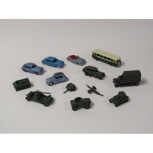 1555 - COLLECTION OF DINKY AND OTHER MILITARY VEHICLES