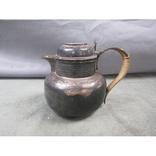 1578 - VICTORIAN SILVER WATER JUG OF GLOBULAR FORM - 10.4oz, 11cms H