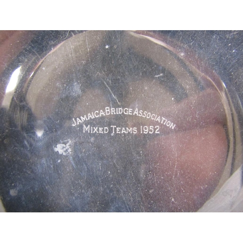 1601 - SILVER PIERCED BOWL ON STAND, 5.5ozt