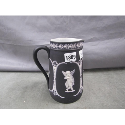 1809 - JASPERWARE JUG, 20CM H