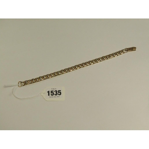 1535 - UNMARKED GOLD BRACELET - 45g