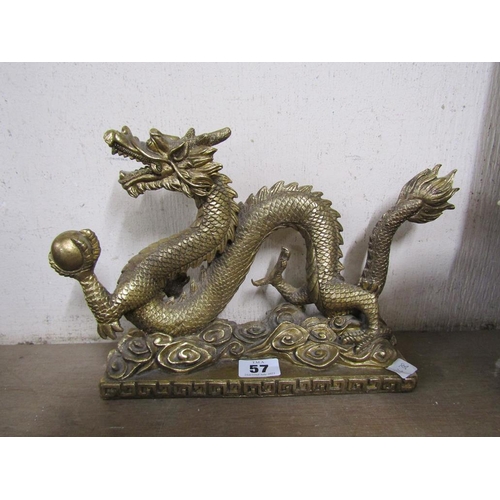 57 - CHINESE GILDED DRAGON