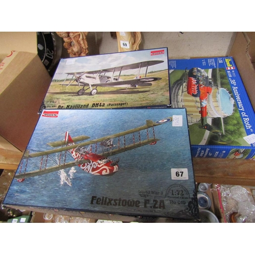 67 - BOXED MODEL KITS, PLANES