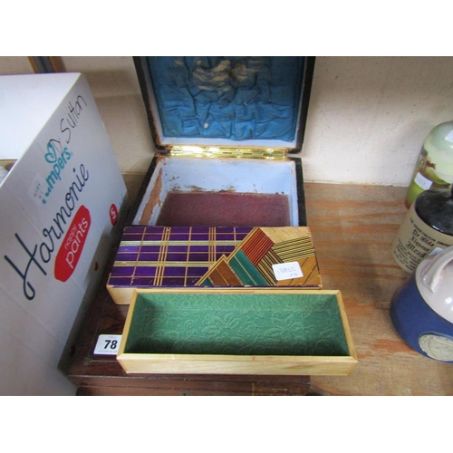 78 - COLLECTION OF 19c BOXES AND OTHERS