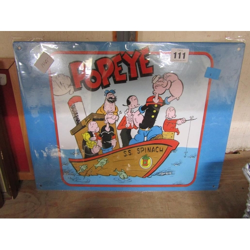 111 - TIN 'POPEYE' SIGN