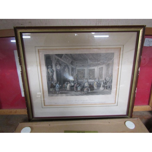 113 - FRAMED ANTIQUE ENGRAVINGS