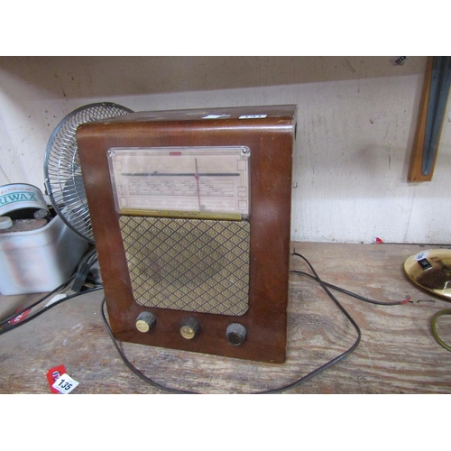 131 - VINTAGE HMV RADIO RECORD PLAYER