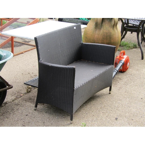 959A - RATTAN TWO SEATER SETTEE