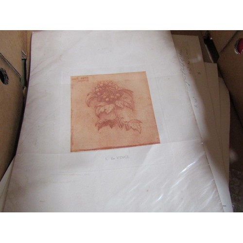 135 - QTY OF UNFRAMED ETCHINGS AND PRINTS