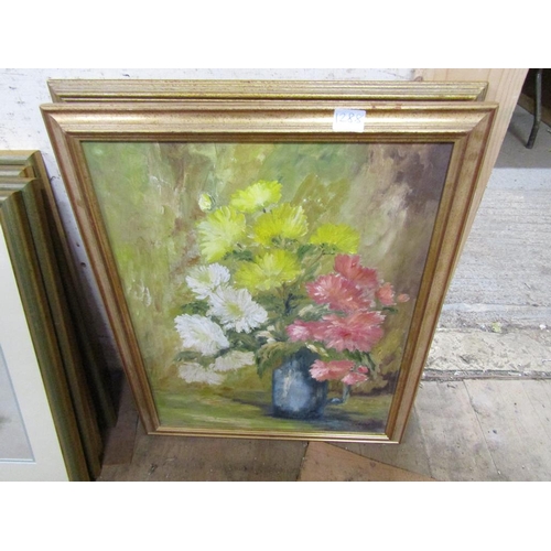 180 - COLLECTION OF FRAMED OILS - STILL LIFE