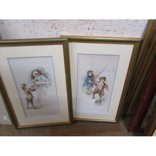 181 - FRAMED VINTAGE PRINTS- CHILDREN