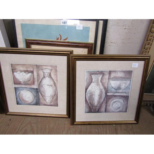 187 - COLLECTION OF FRAMED PRINTS