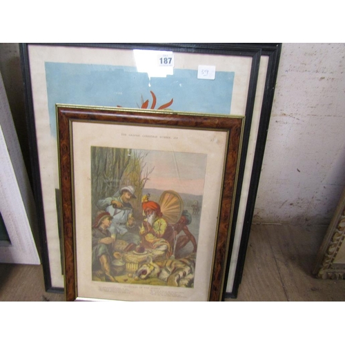 187 - COLLECTION OF FRAMED PRINTS