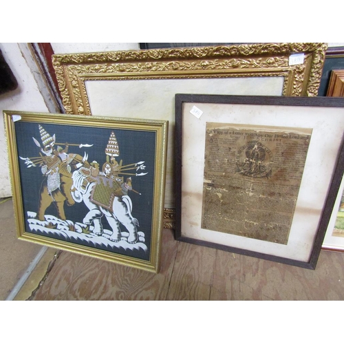 193 - COLLECTION OF FRAMED PRINTS; OIL ON BOARD