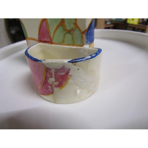 214 - CLARICE CLIFF TABLEWARES, VESTA POT