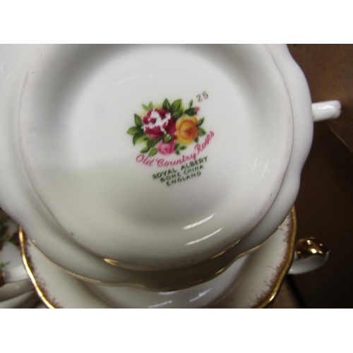 262 - THREE BOXES OF ROYAL ALBERT OLD COUNTRY ROSES