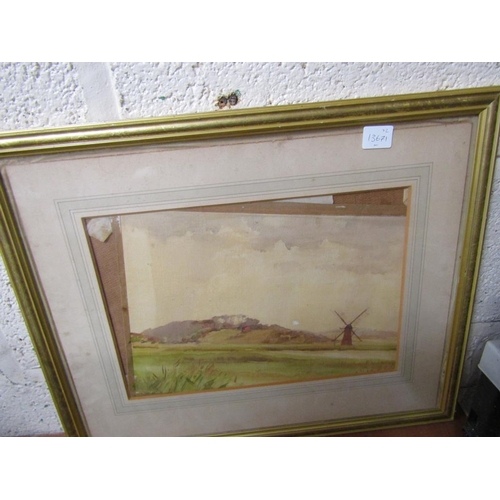 394 - TWO FRAMED WATERCOLOURS - LANDSCAPES