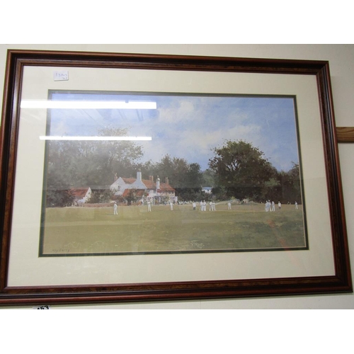 461 - TWO F/G COLOURED LITHOGRAPHS - CRICKET