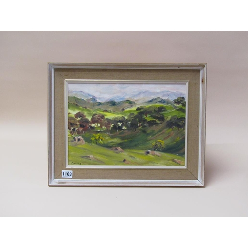 1103 - RICHARD NEVILLE - THREE PAINTINGS - TWO OIL ON BOARD, HIMALAYAN REGION & ONE WATERCOLOUR