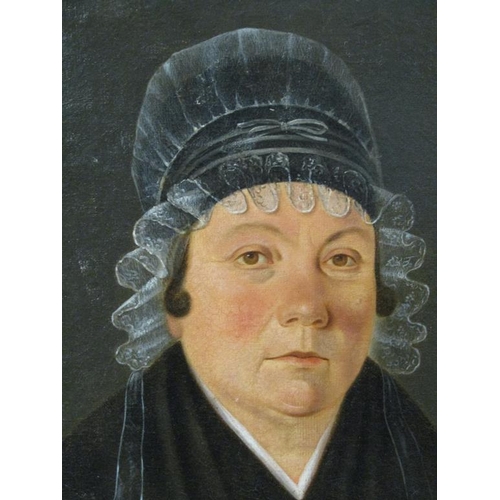 1118 - SIGNED INDISTINCTLY - 19C PORTRAIT OF A LADY HOLDING A BOOK, OIL ON CANVAS, FRAMED, 64CM X 53CM