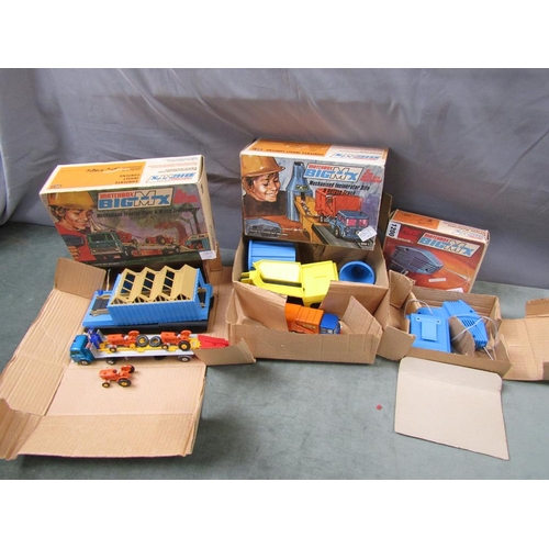 1200 - MATCHBOX BIG M COLLECTION - TRACTOR PLANT AND WINCH TRANSPORTER, INCINERATOR SITE AND REFUSE TRINK W... 