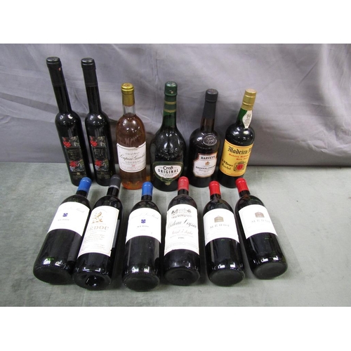 1211 - TWELVE BOTTLES OF MIXED WINES