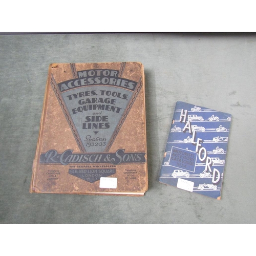 1222 - MOTOR ACESSORIES BOOK FOR 1932/33; HALFORD BOOK 1934