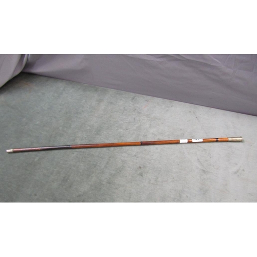 1304 - BAMBOO SWAGGER STICK WITH METAL REGIMENTAL TERMINAL