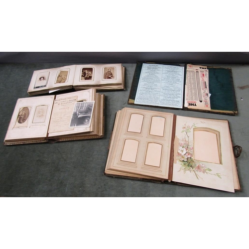 1310 - FOUR LATE VICTORIAN PHOTOGRAPH ALBUMS AND CONTENTS