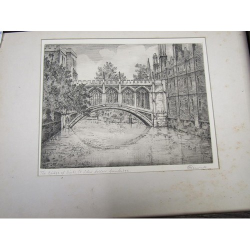 1165 - COLLECTION OF THREE B&W ENGRAVINGS - AFTER M OLIVER RAE