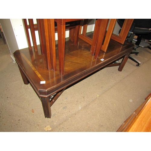 576 - MAHOGANY COFFEE TABLE