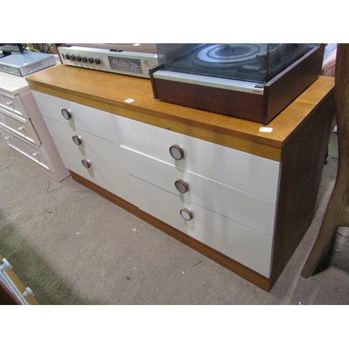 602 - TEAK SIX DRAWER CHEST