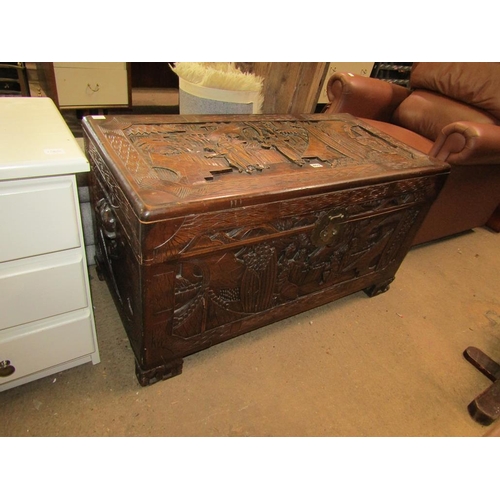 653 - ORIENTAL CAMPHOR WOOD CHEST