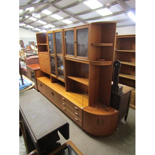 655 - LARGE TEAK WALL UNIT