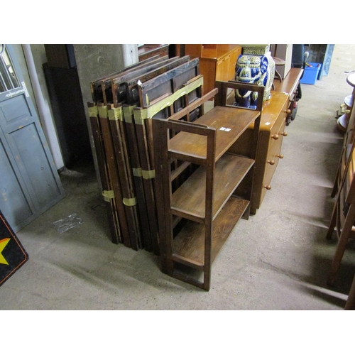 673 - SIX FOLDING BOOKCASES