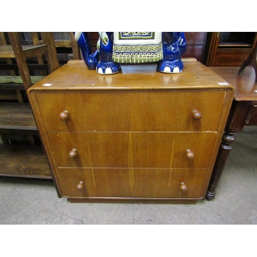 674 - ART DECO THREE DRAWER CHEST