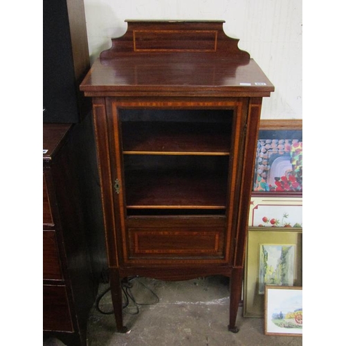 687 - EDWARDIAN DISPLAY CABINET