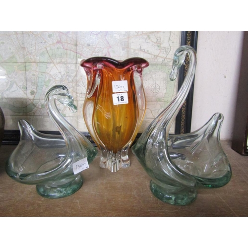 18 - COLLECTION OF ART GLASS TO INCL SOMMERSO